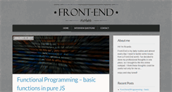 Desktop Screenshot of frontendnotes.com